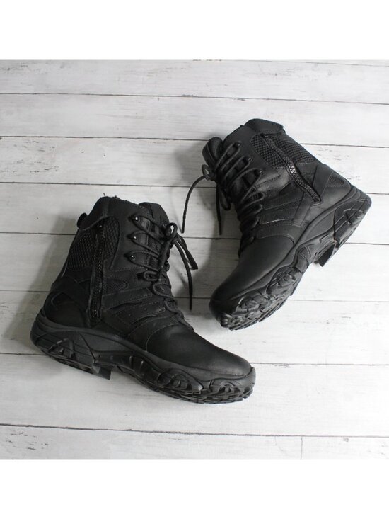 Merrell Men\'s Black Tactical Work Boots Size 8 Waterproof J45335 Moab Vibram main image 7